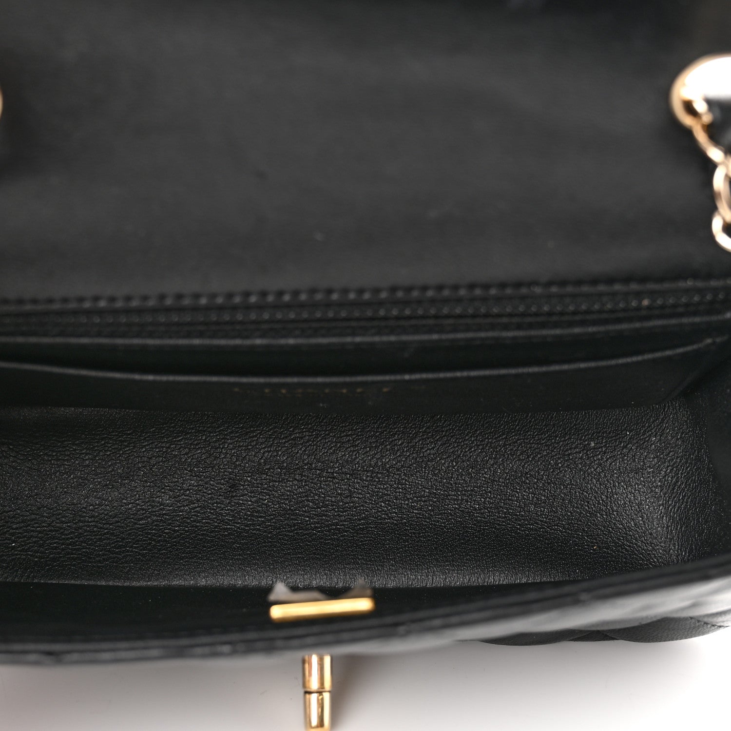 Chanel Lambskin Quilted Mini Rectangular Flap Black 5 of 10