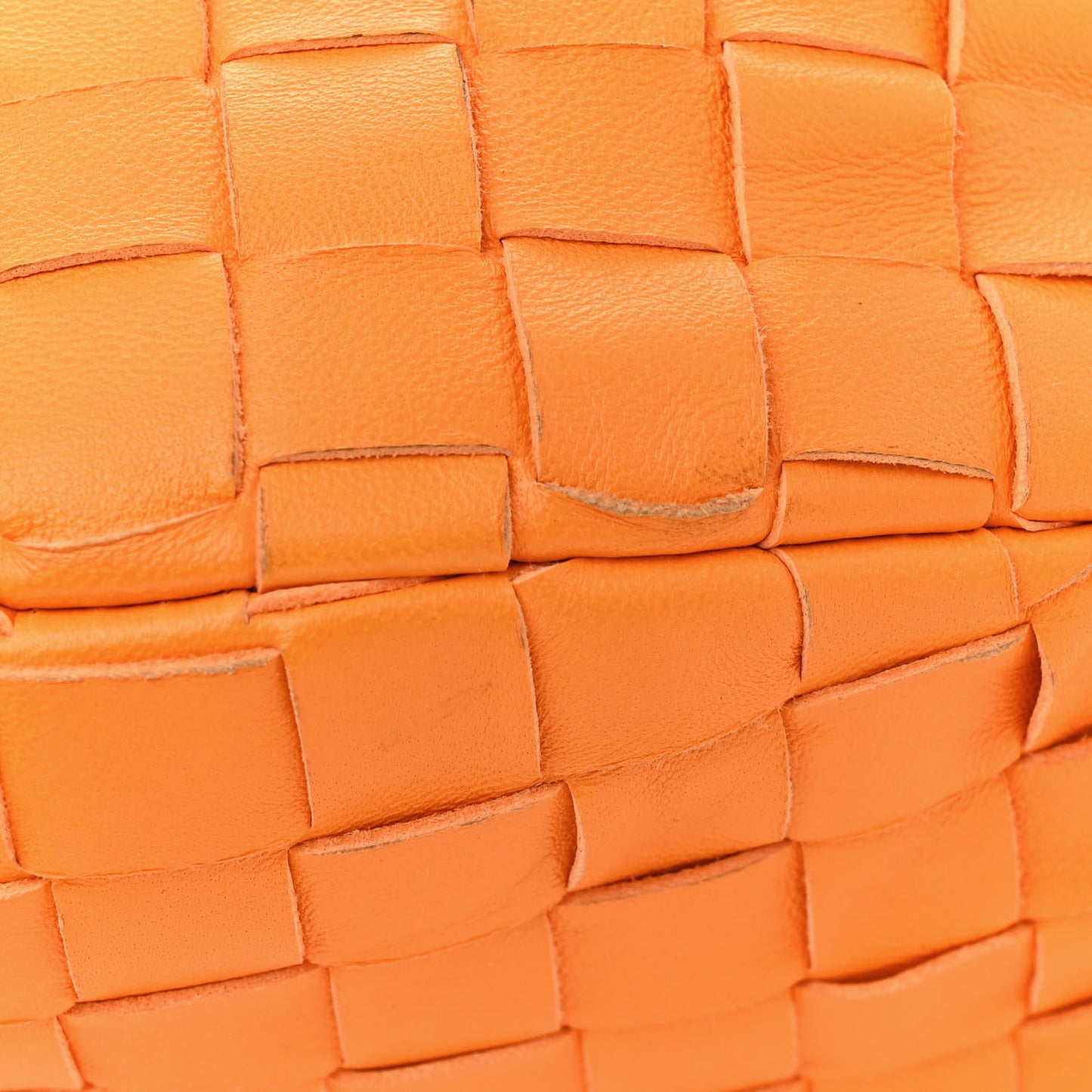 Nappa Intrecciato Teen Jodie Hobo Tangerine