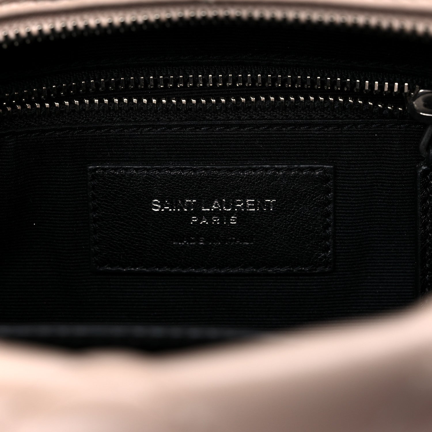 Saint Laurent Calfskin Y Quilted Monogram Small Loulou Bowling Bag Nude Powder 5 of 14