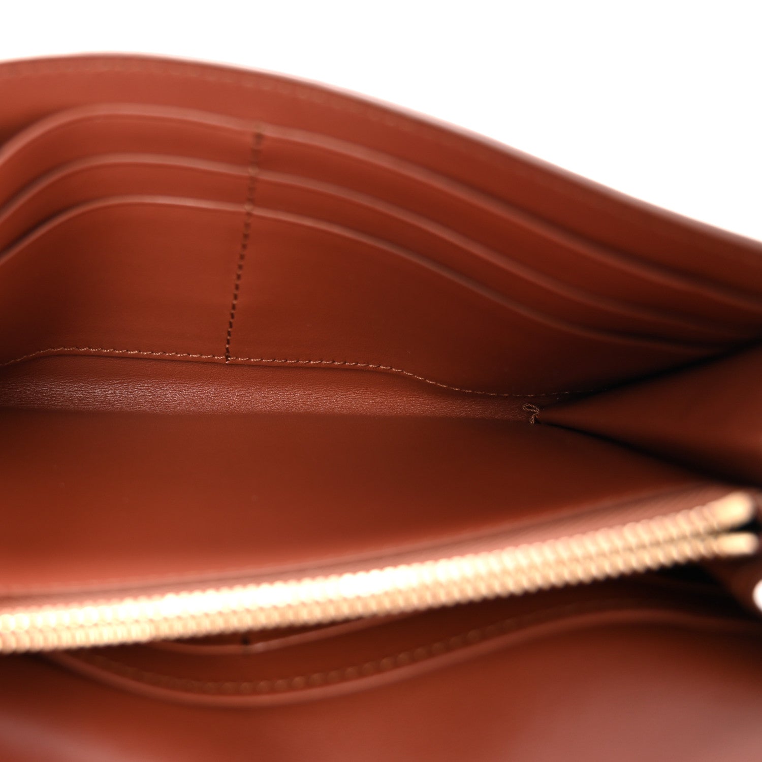 Burberry Vintage Check Grain Calfskin Halton Wallet Tan 5 of 7