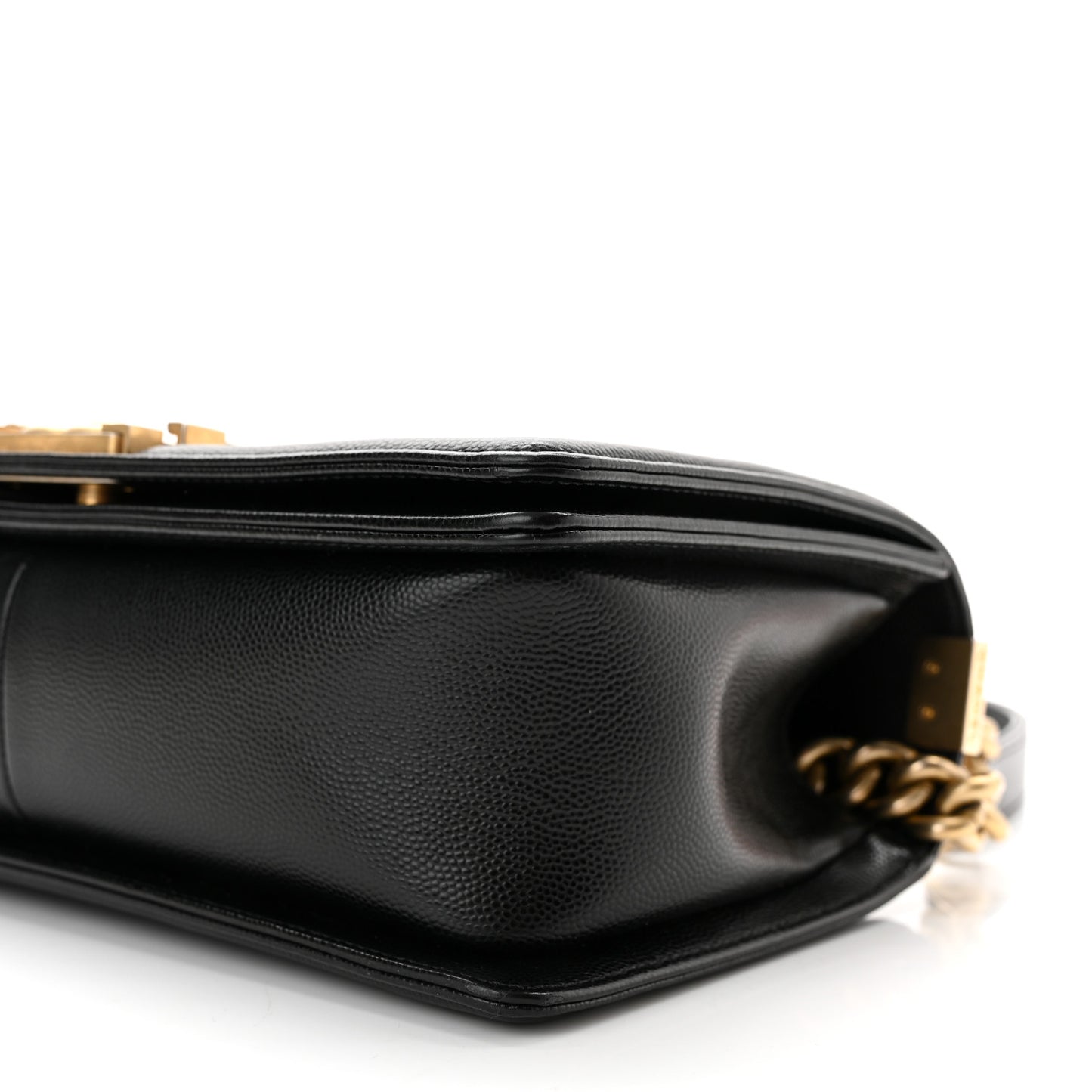 Caviar Quilted Medium Boy Flap Black