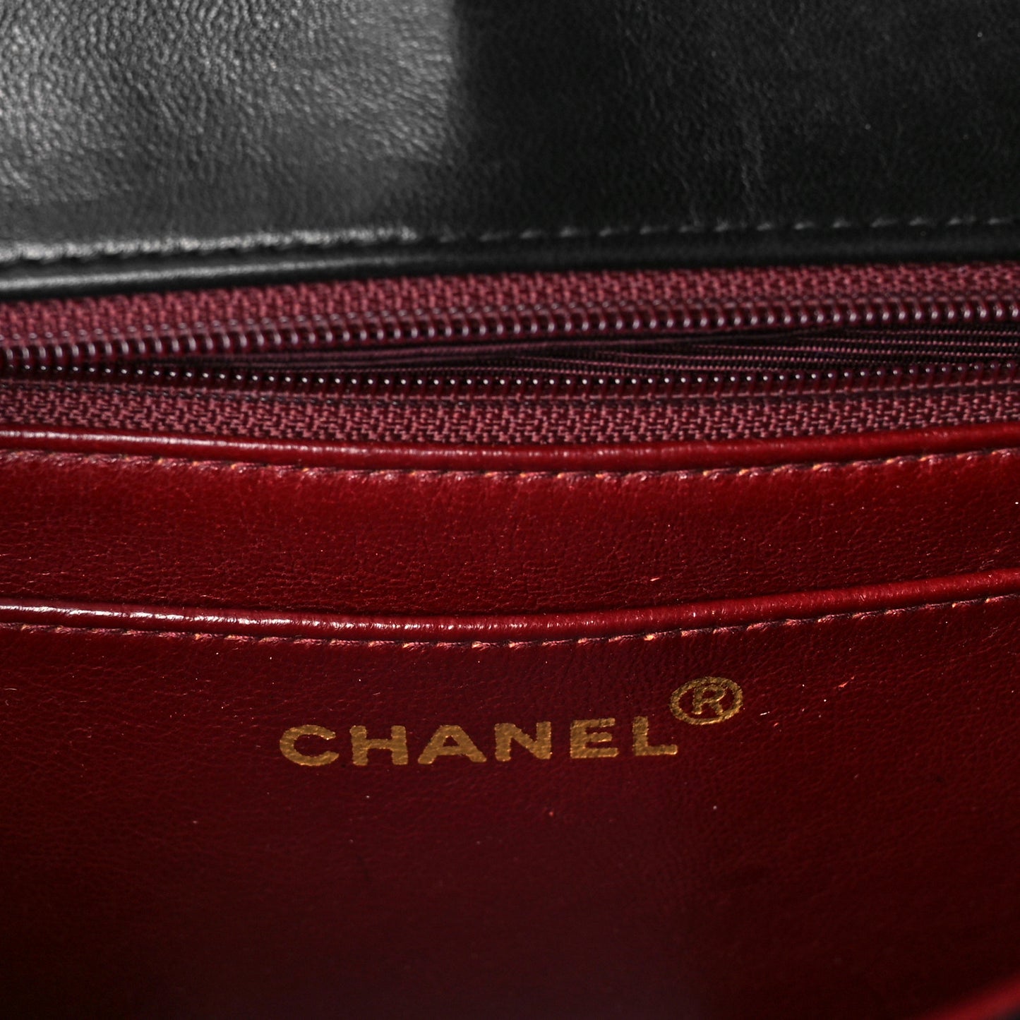 Lambskin Quilted Medium Single Flap Black