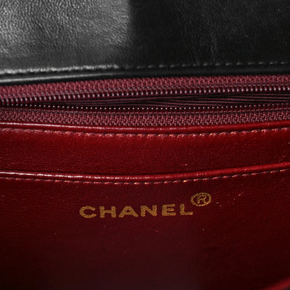 Chanel Lambskin Quilted Medium Single Flap Black 6 of 10