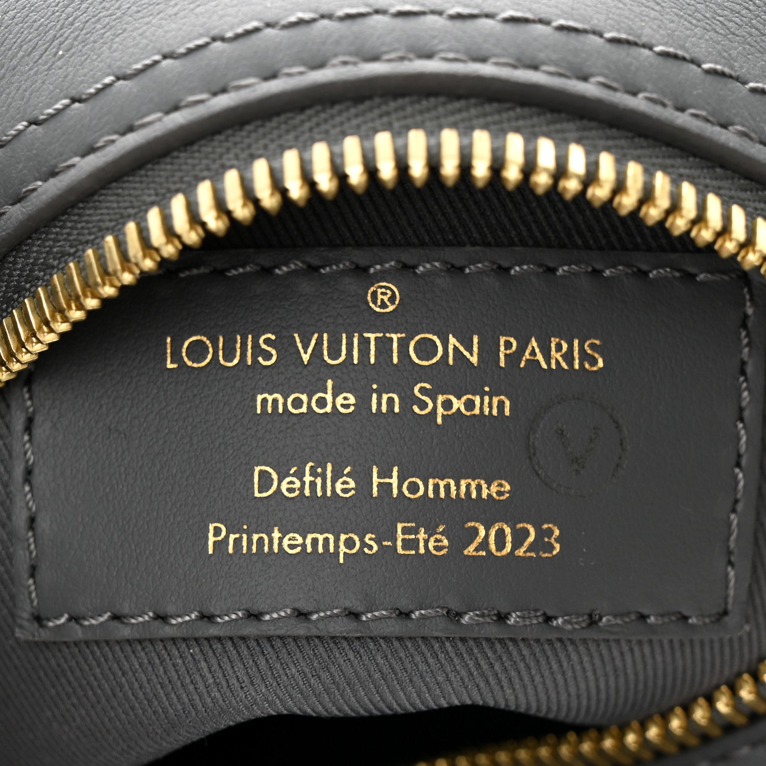 Louis Vuitton Calfskin Monogram Embossed Cruiser Messenger Dark Shadow Gray 6 of 9