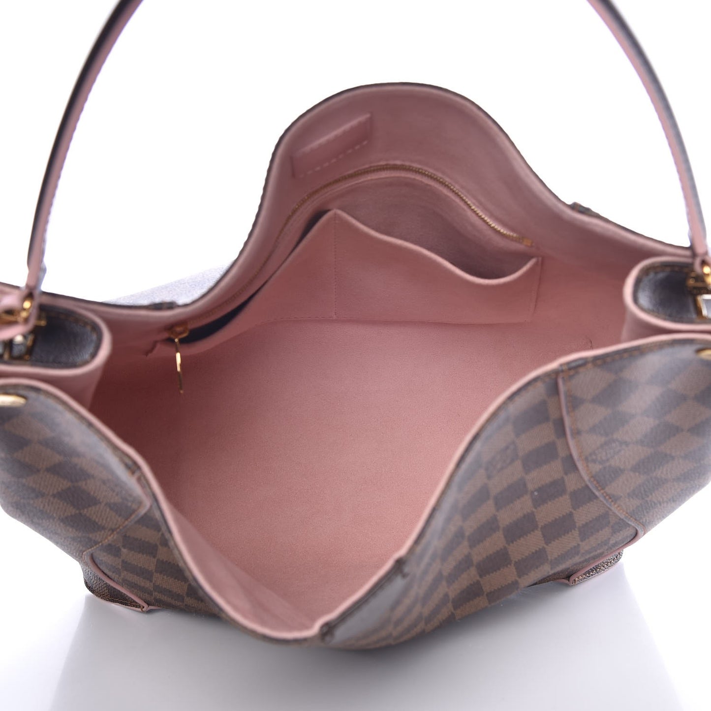 Damier Ebene Caissa Hobo Rose Ballerine