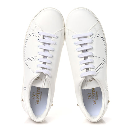 Valentino Garavani Calfskin Mens Backnet Sneakers 43.5 White 2 of 10