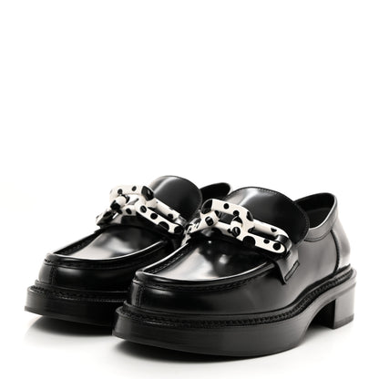 Louis Vuitton x Yayoi Kusama Academy Leather Loafers 39 Black 3 of 9