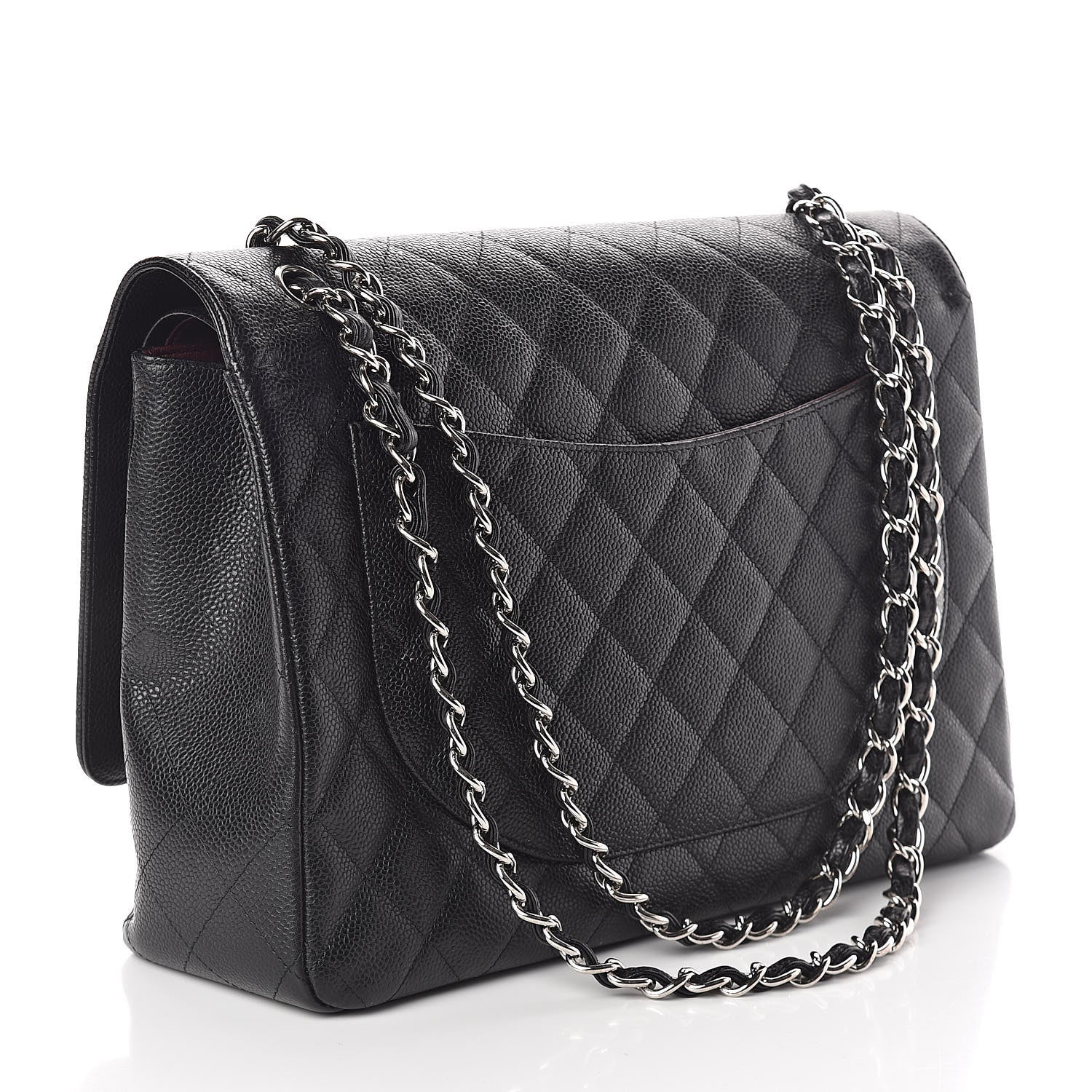Chanel Caviar Quilted Maxi Double Flap Black 3 of 10