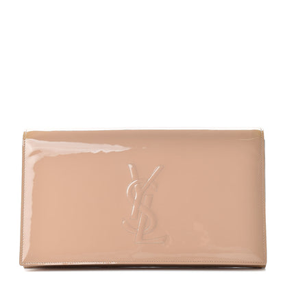 Saint Laurent Patent Calfskin Monogram Large Belle De Jour Clutch Chair 1 of 11
