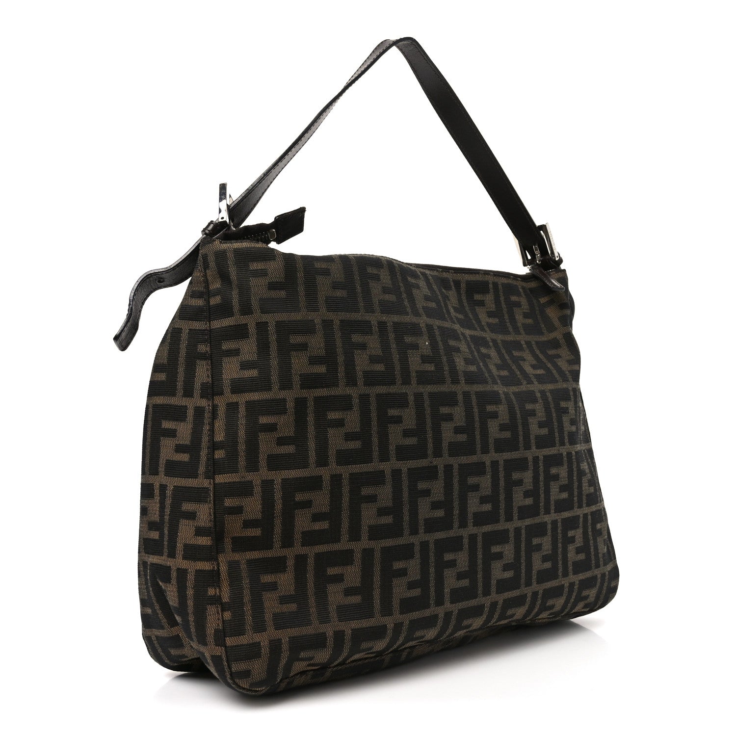Fendi Zucca Zipped Baguette Tobacco 3 of 9