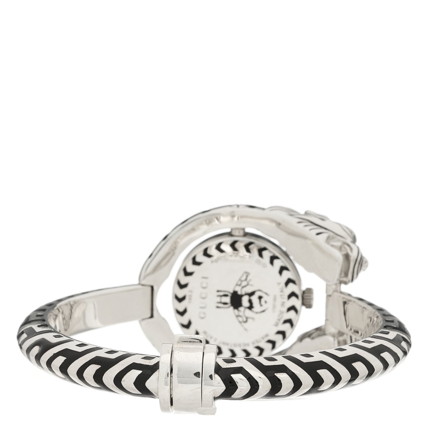 Gucci Sterling Silver Black Mother of Pearl 23mm Dionysus Quartz Watch 3 of 5