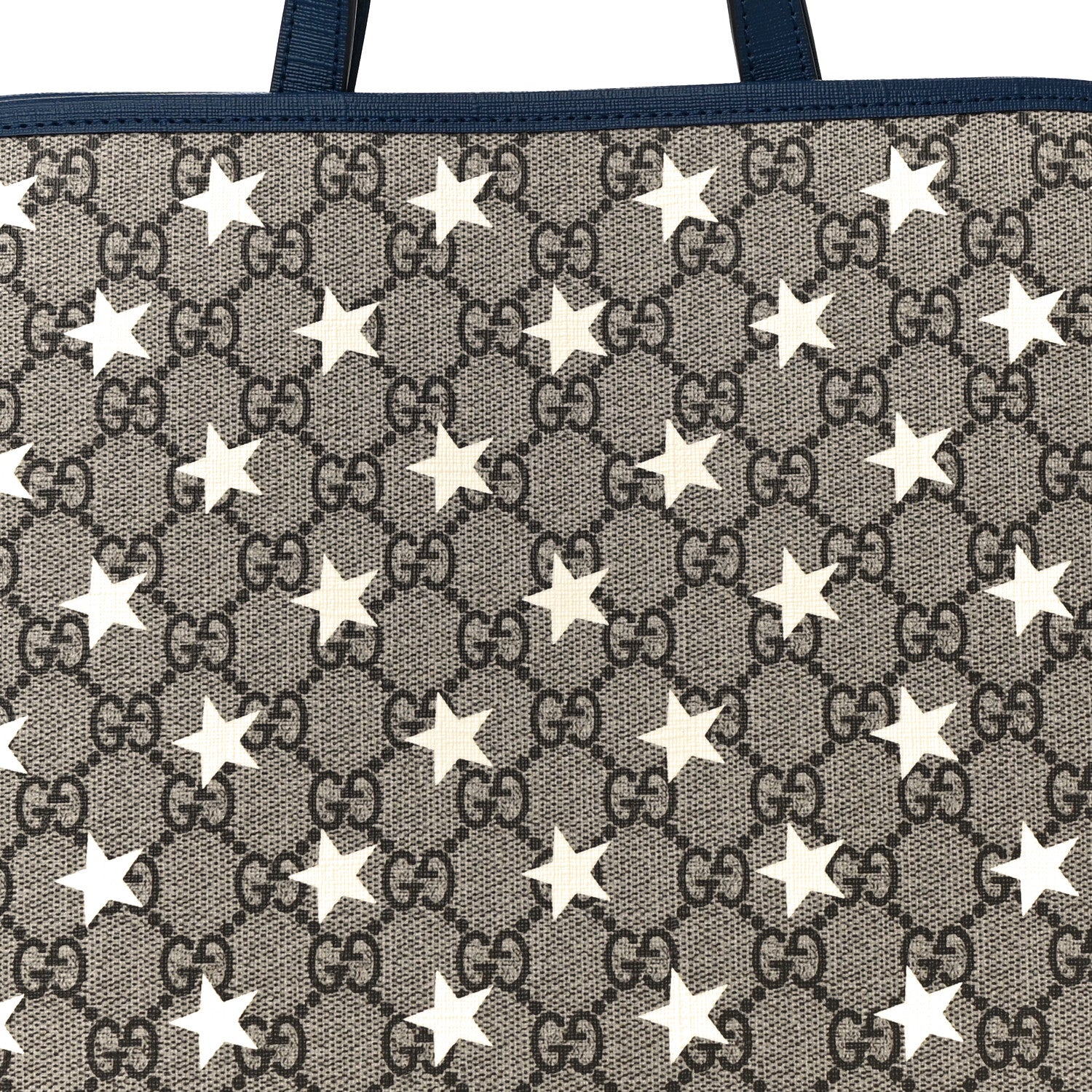 Gucci GG Supreme Monogram Stars Childrens Tote Beige Ebony Yellow Royal 8 of 10