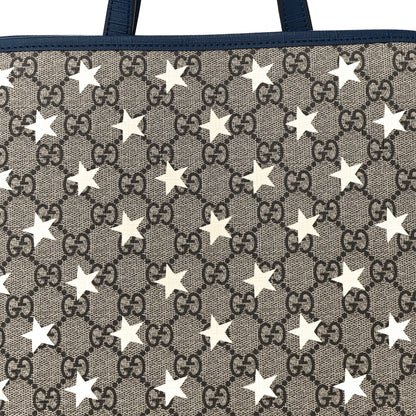 Gucci GG Supreme Monogram Stars Childrens Tote Beige Ebony Yellow Royal 8 of 10