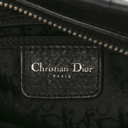 Christian Dior CHRISTIAN DIOR Calfskin Cannage Stitched Small East West Lady Dior Black 6 of 10