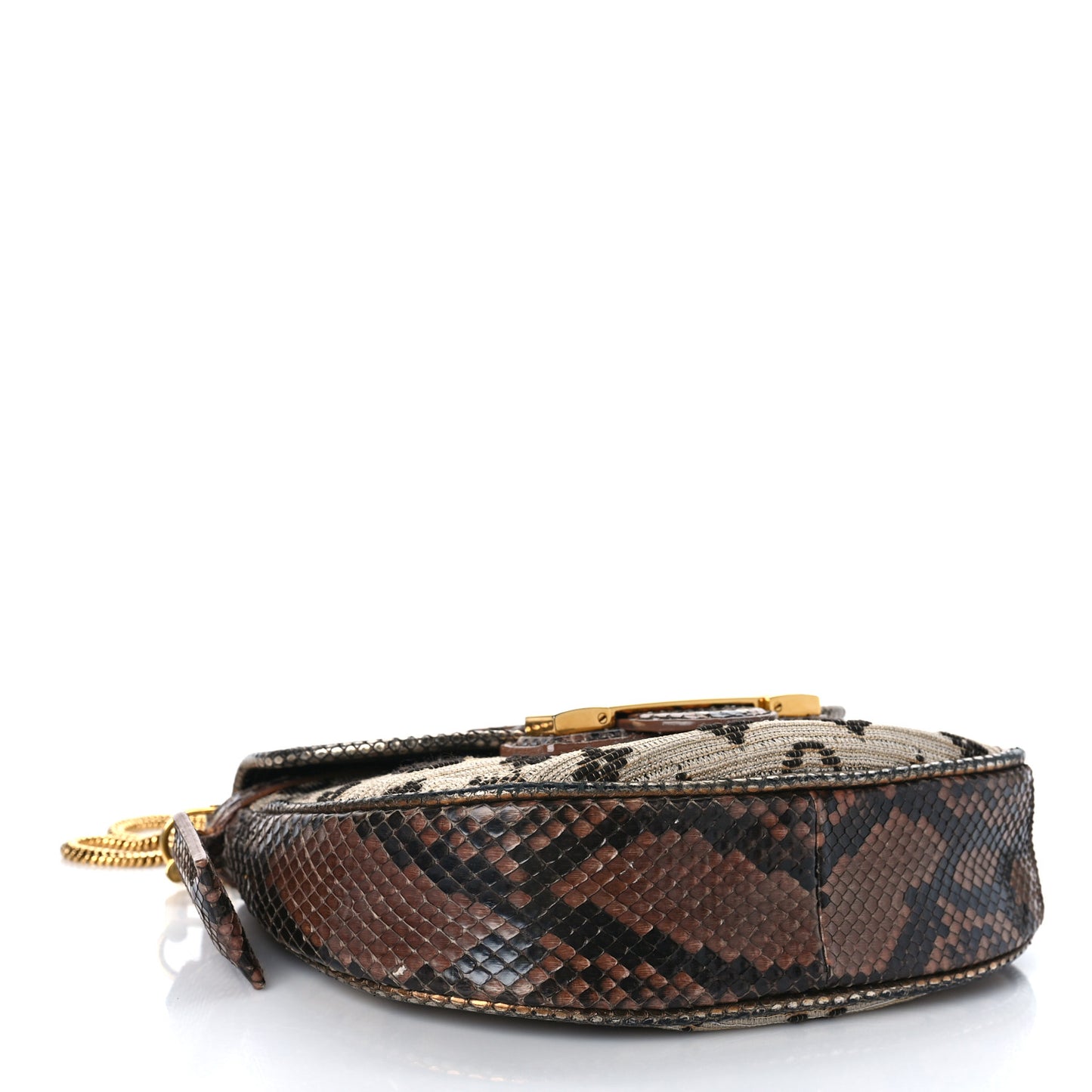Snakeskin Suede Monogram Empire Ponant Marron
