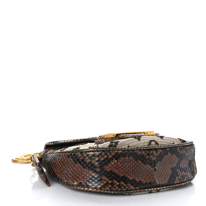 Louis Vuitton Snakeskin Suede Monogram Empire Ponant Marron 4 of 12