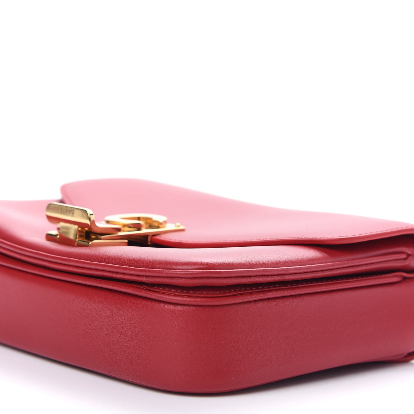 Shiny Calfskin Small C Bag Red