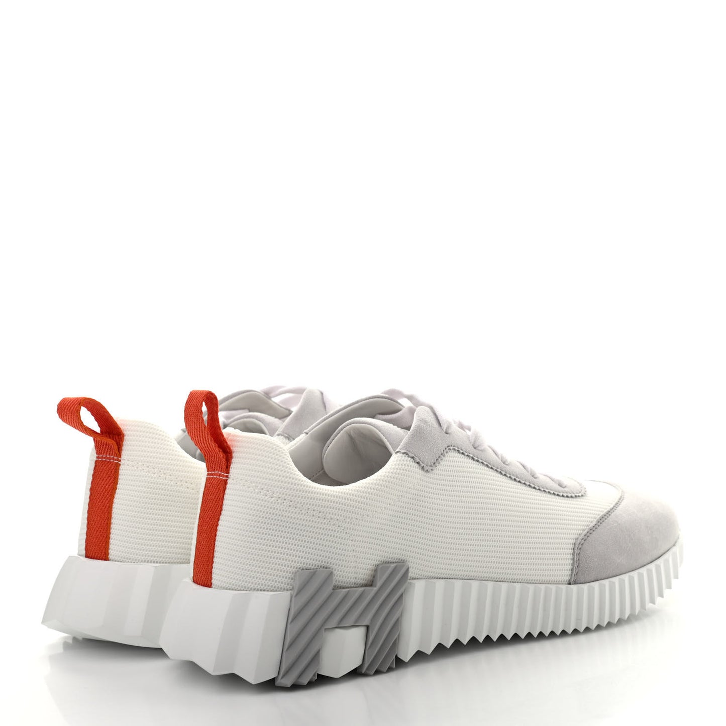 Technical Canvas Suede Goatskin Bouncing Sneakers 39 White Multicolor