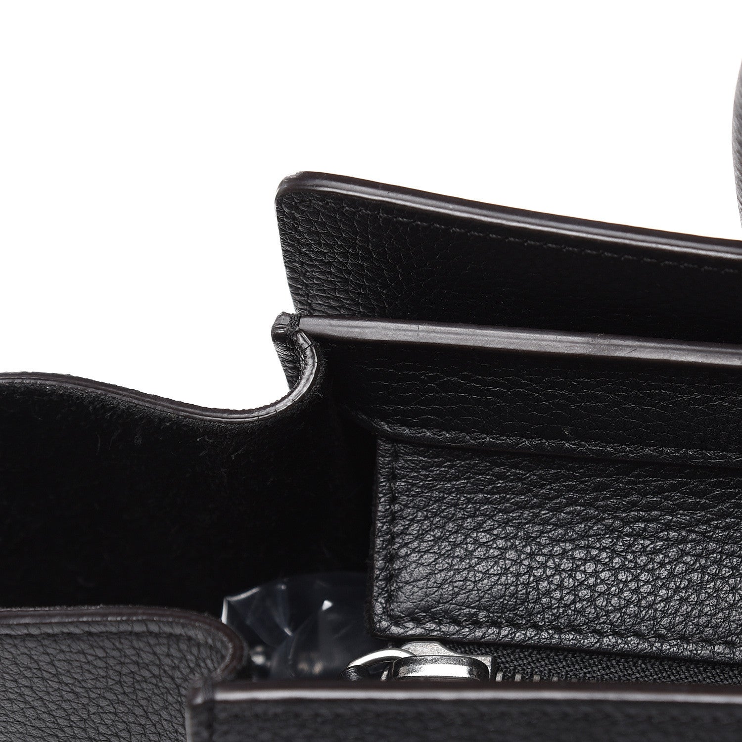 Celine Drummed Calfskin Micro Luggage Black 11 of 14