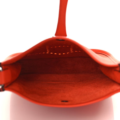 Hermes Epsom Amazone Evelyne TPM Orange Poppy Bleu Zanzibar 5 of 11