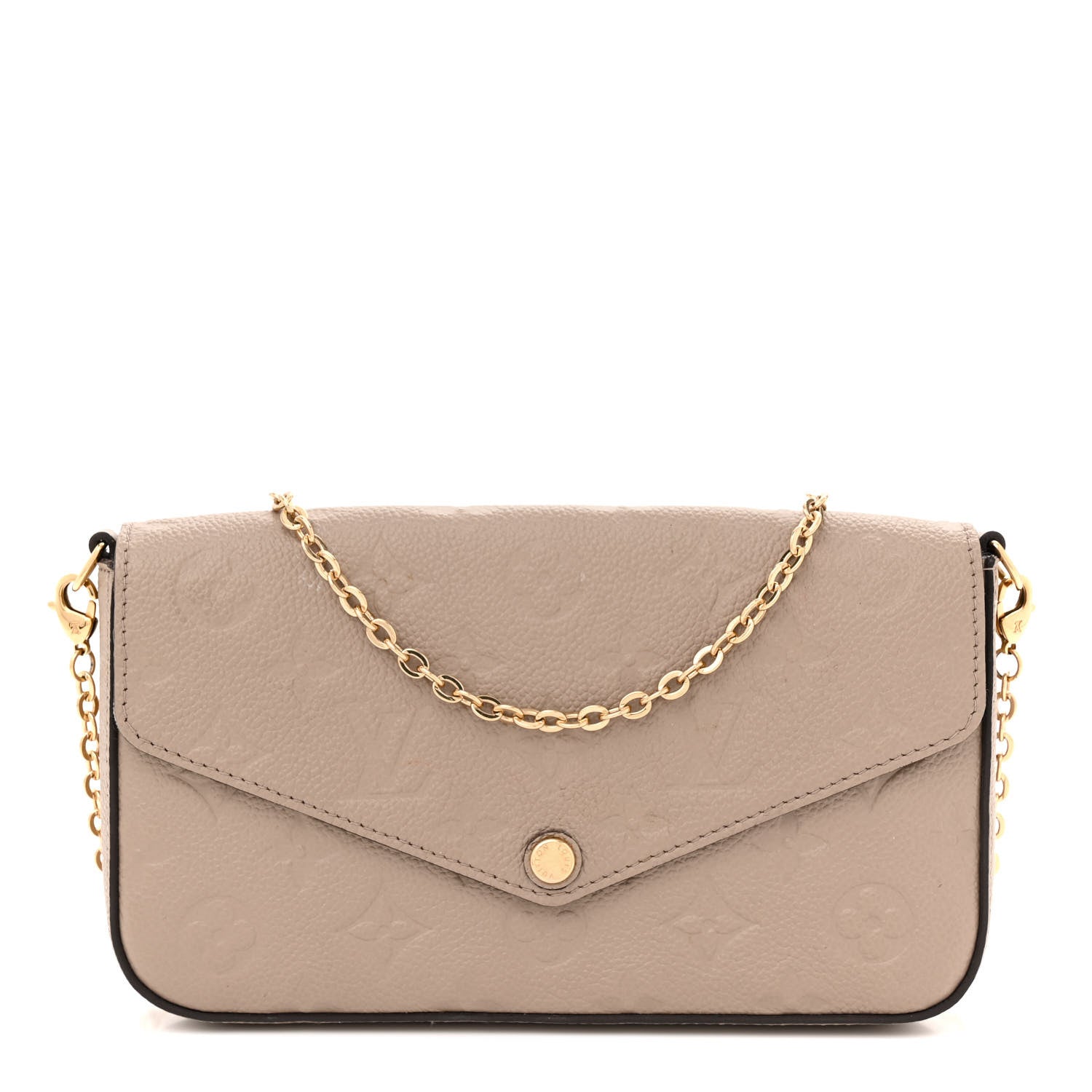 Louis Vuitton Empreinte Pochette Felicie Chain Wallet Tourterelle 1 of 14