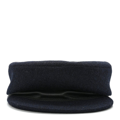Hermes Cashmere Swift Womens Deauville Cap 57 Black 3 of 9