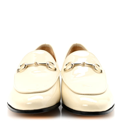 Gucci Patent Womens Jordaan Loafers 40 Mystic White 3 of 10