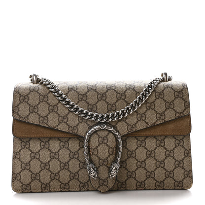 Gucci GG Supreme Monogram Small Dionysus Shoulder Bag Taupe 1 of 10