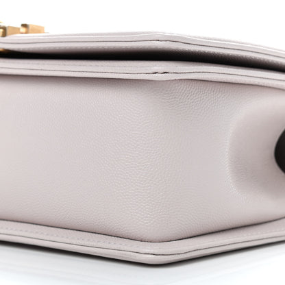 Chanel Caviar Chevron Quilted Medium Boy Flap Light Purple 9 of 9