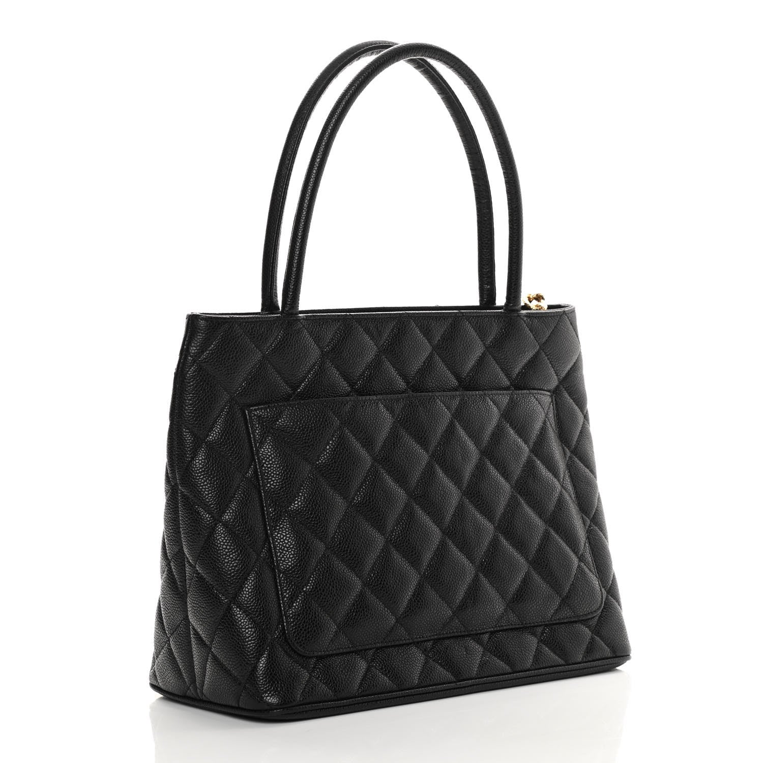 Chanel Caviar Quilted Medallion Tote Black 3 of 10