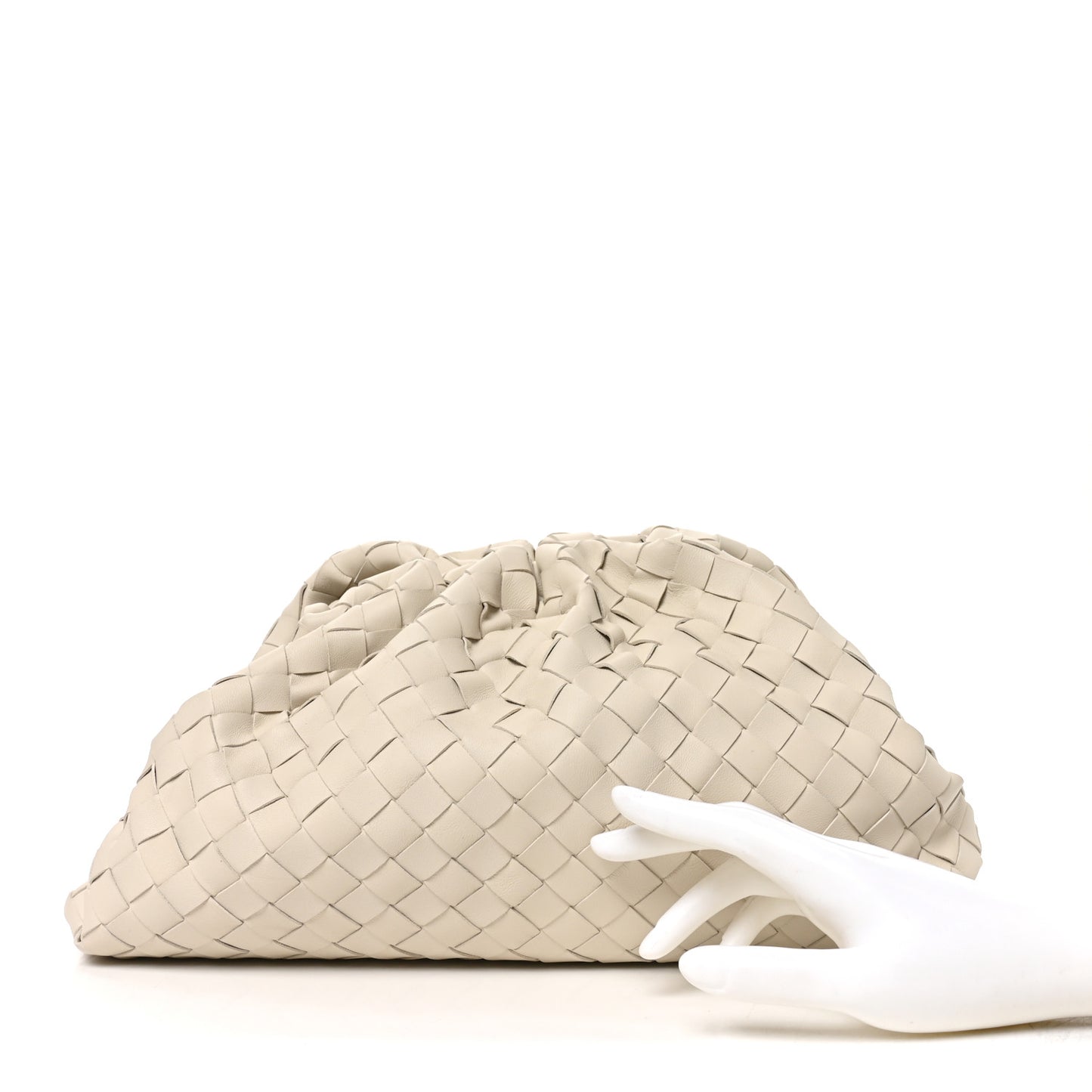 Nappa Maxi Intrecciato The Pouch Oversized Clutch Plaster