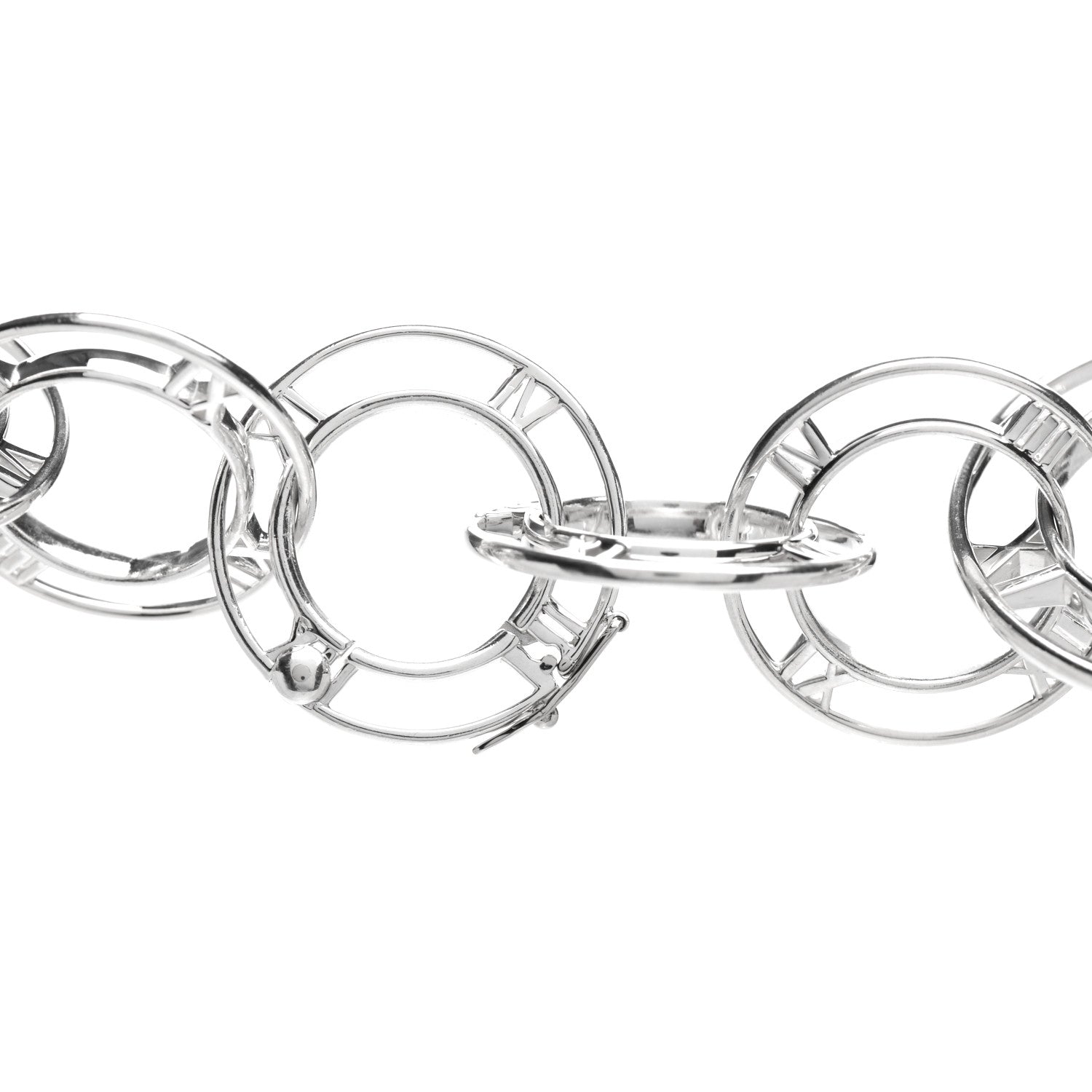 Tiffany Sterling Silver Atlas Link Necklace 4 of 5