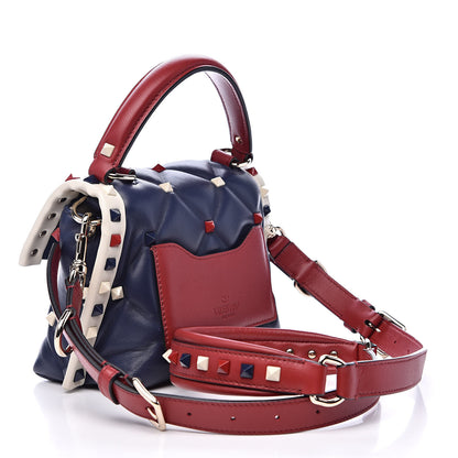 Valentino Garavani Nappa Mini Candystud Top Handle Bag Navy 3 of 13