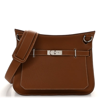 Hermes Taurillon Clemence Jypsiere 34 Gold 1 of 13