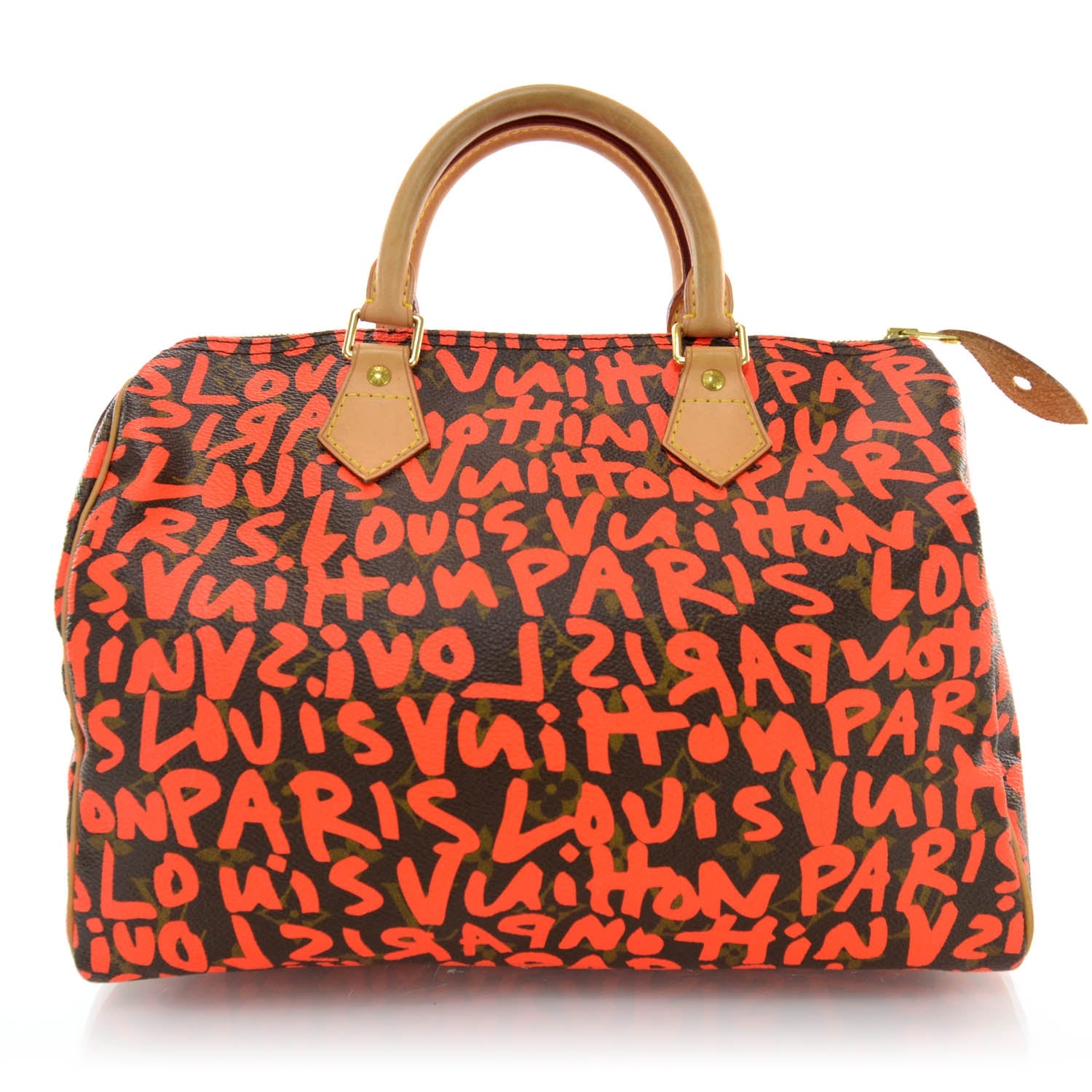 Louis Vuitton Monogram Graffiti Speedy 30 Orange 1 of 9