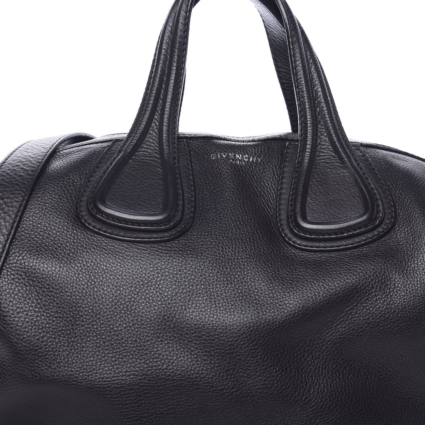 Waxy Grained Calfskin Medium Nightingale Black