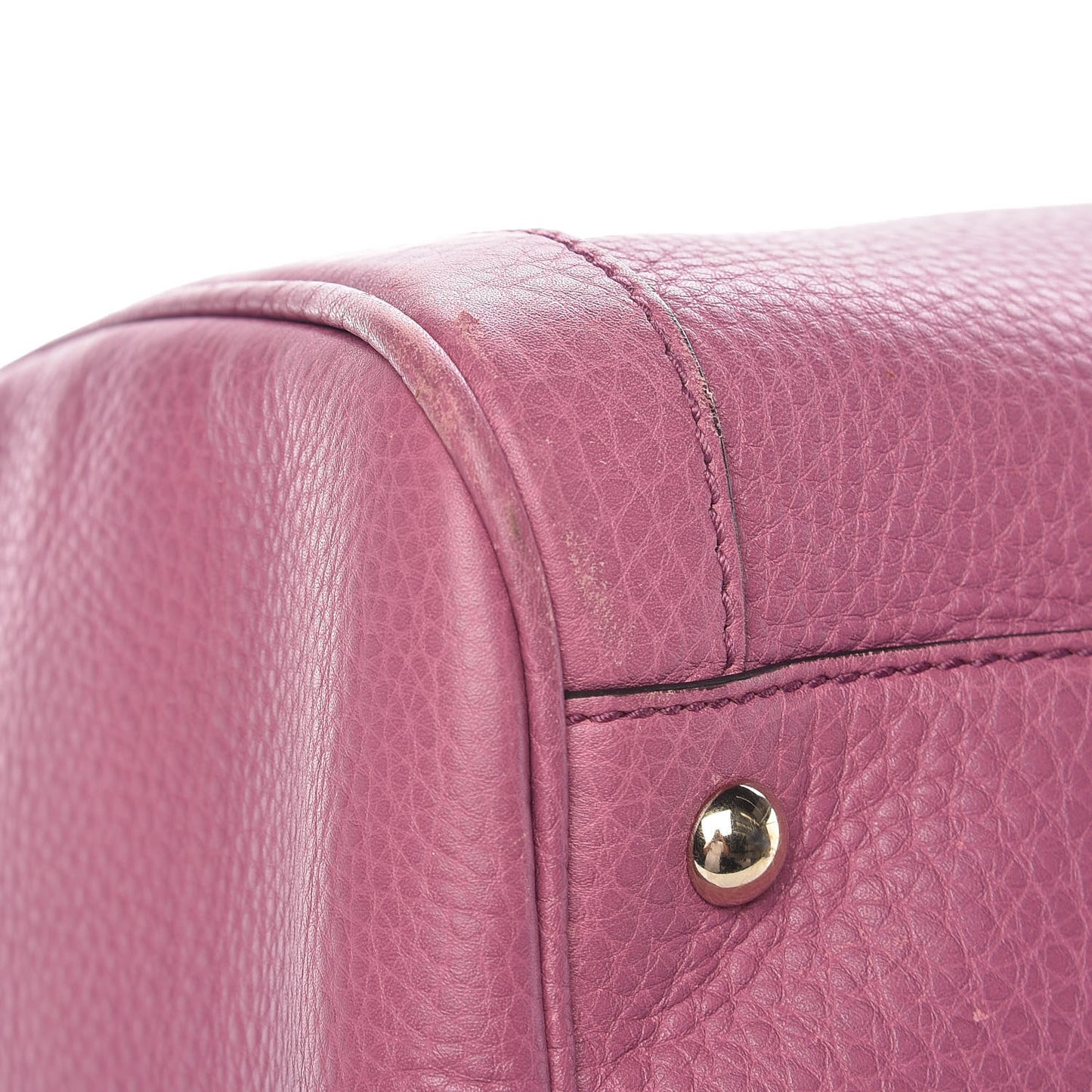 Pebbled Calfskin Medium Soho Boston Fresia Rose
