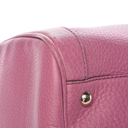 Gucci Pebbled Calfskin Medium Soho Boston Fresia Rose 8 of 13