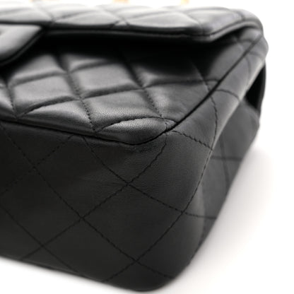 Chanel Lambskin Quilted Mini Rectangular Flap Black 11 of 11