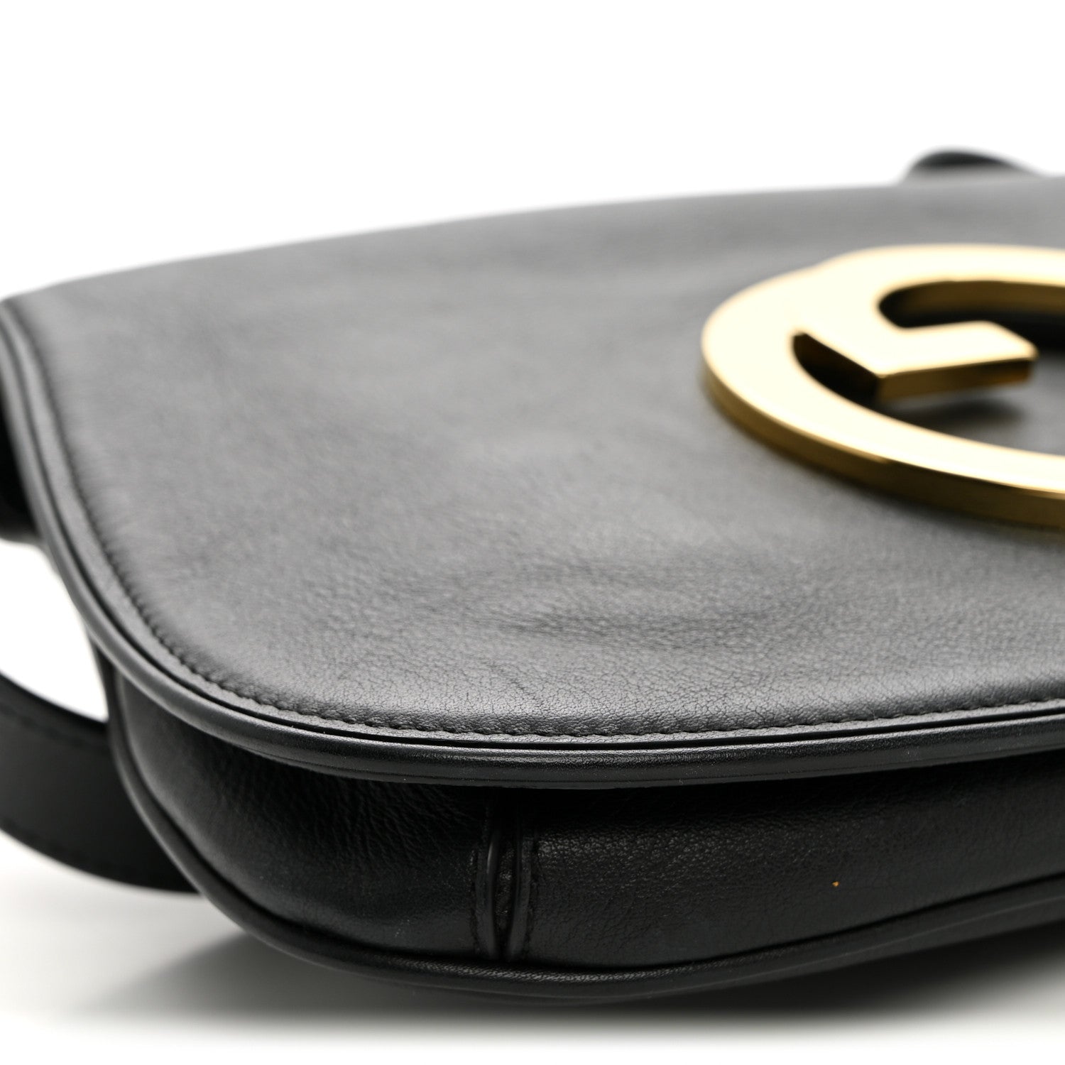 Gucci Roxy Calfskin Blondie Chain Shoulder Flap Bag Black 8 of 9
