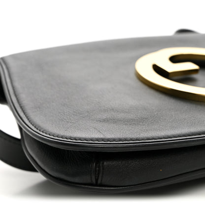 Gucci Roxy Calfskin Blondie Chain Shoulder Flap Bag Black 8 of 9