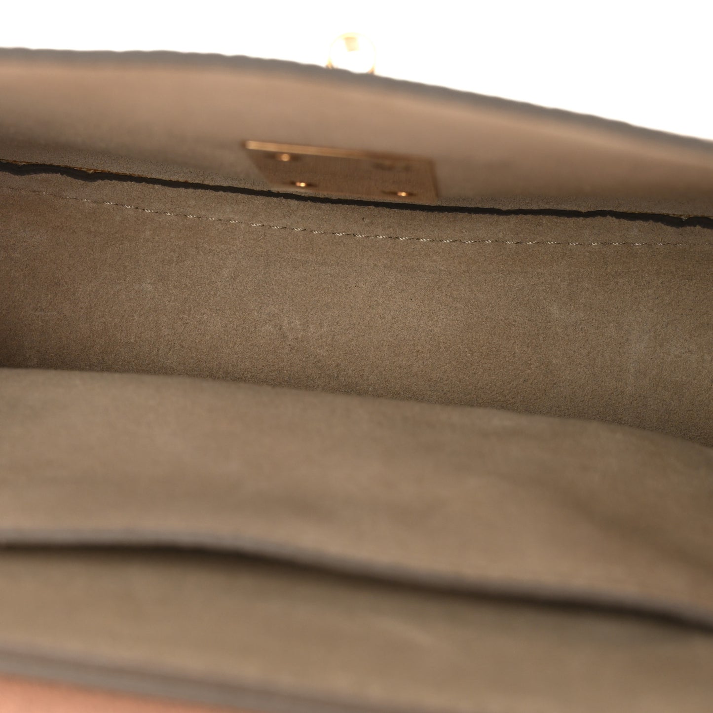 Grained Lambskin Mini Drew Shoulder Bag Cement Pink