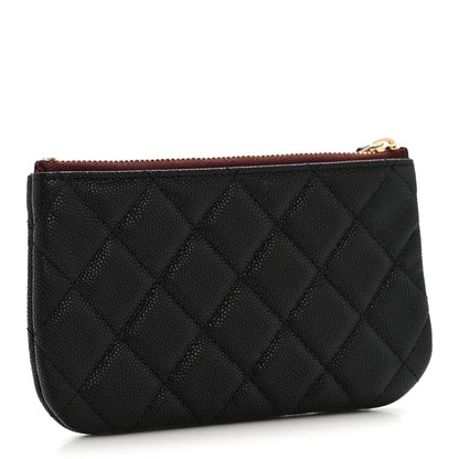 Chanel Caviar Quilted Small Pouch Black 3 of 8