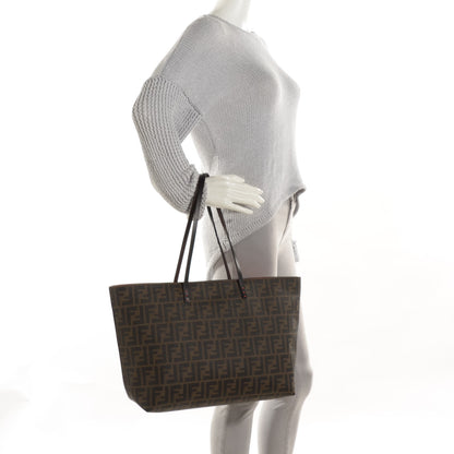 Fendi Zucca Spalmati Medium Roll Tote Tobacco Papavero 3 of 9