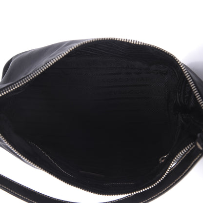 Prada Tessuto Nylon Pochette Bag Black 5 of 9