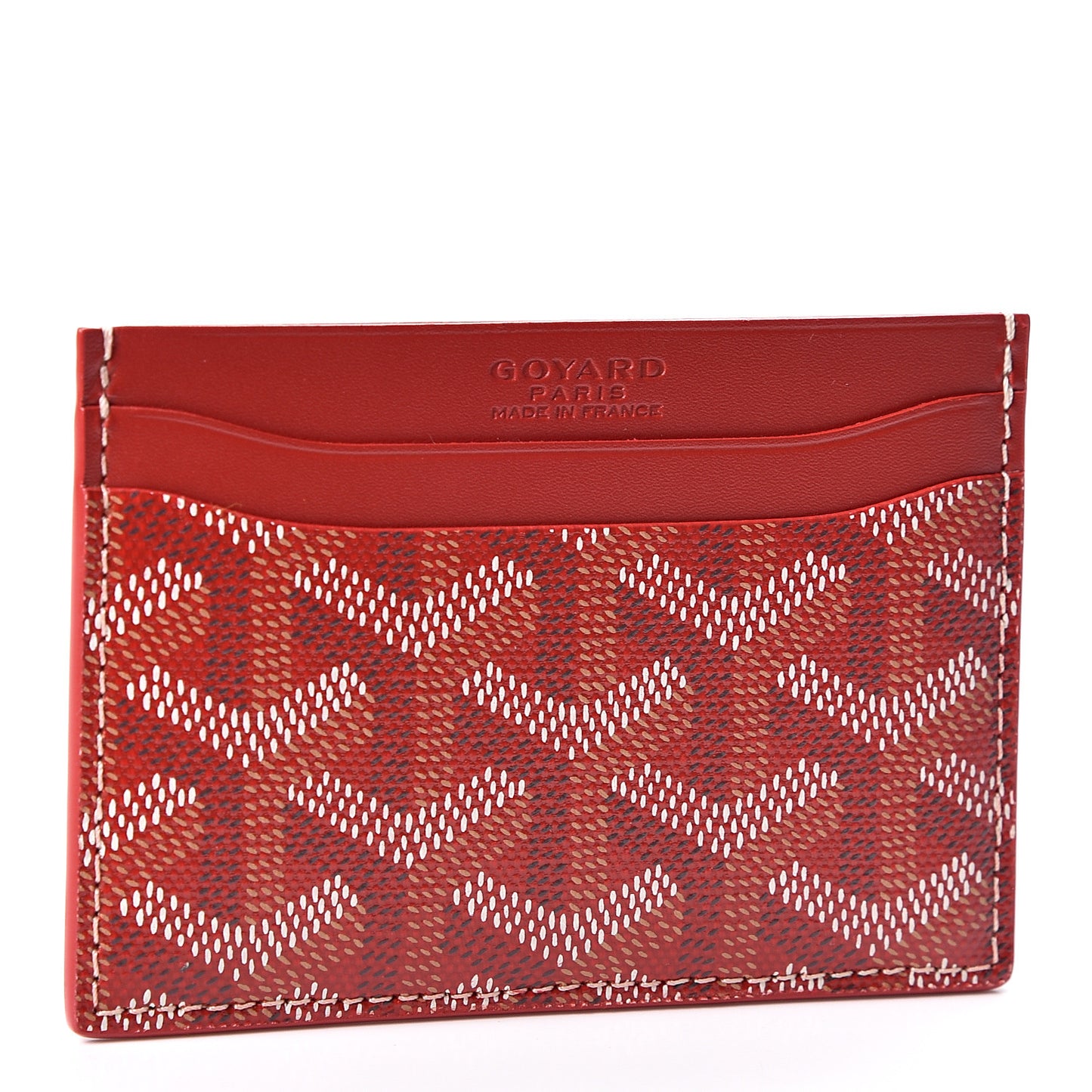 Goyardine Saint Sulpice Card Holder Red