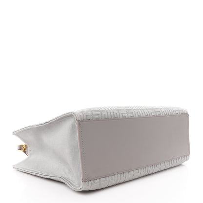 Givenchy Canvas Jacquard 4G Medium Chain Tote Stone Grey 4 of 10