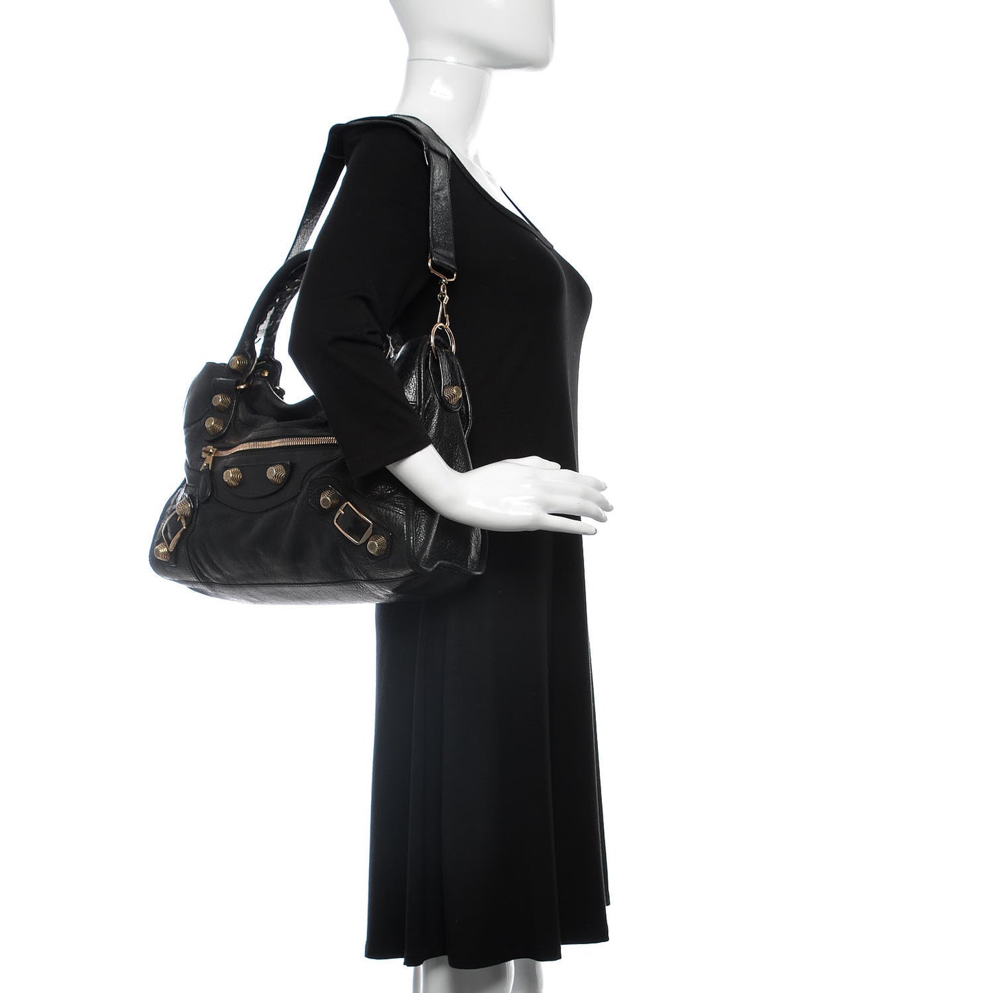 Agneau Giant 21 Rose Gold Hardware City Black