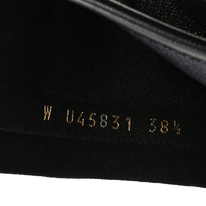 Chanel Stretch Lambskin Cap Toe CC Uniform Short Boots 38.5 Black 8 of 8