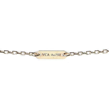Van Cleef & Arpels 18K Yellow Gold Mother of Pearl Sweet Alhambra Pendant Necklace 3 of 5